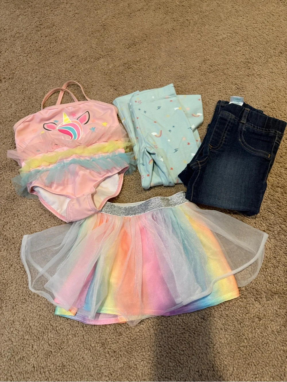 Little girl bundle of clothes 18mo-2T with bonus play purse and car window shade